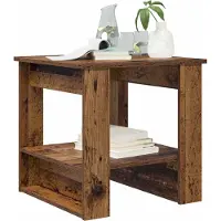 vidaXL Table basse en vieux bois 51 x 50 x 50 cm Bois composite