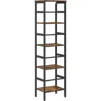 vidaXL Étagère Chêne fumé 40 x 29,5 x 149 cm Bois d'ingénierie