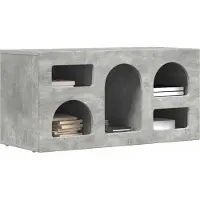 vidaXL Meuble TV ELST, 80 x 35 x 40 cm, gris béton, panneaux de particules