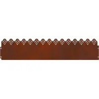 vidaXL Bordures de jardin, 10 pièces, 103 x 0,05 x 22 cm, acier résistant aux intempéries