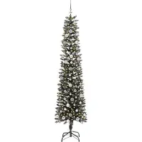 vidaXL Arbre de Noël artificiel avec 300 LED avec support Vert 240 cm