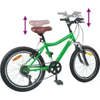 vidaXL Vélo pour enfants 20 pouces 6-Speed pour 6-11 ans vert