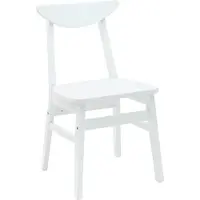 vidaXL Chaise de salle à manger 2 pcs Blanc 42 x 47.5 x 81 cm Bois massif de caoutchouc