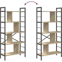 vidaXL Étagère Chêne Sonoma 75 x 30 x 156 cm Bois d'ingénierie