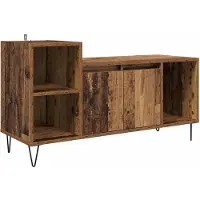 vidaXL Armoire TV vieux bois 100 x 35 x 55 cm Bois composite