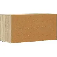 vidaXL Meuble TV ELST, 80 x 35 x 40 cm, imitation chêne Sonoma, panneaux de particules