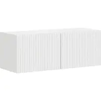 vidaXL Meuble TV , 2 pièces, blanc brillant, 39 x 31 x 29,5 cm