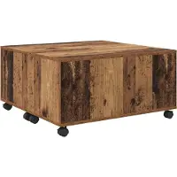 vidaXL Table basse en bois ancien 75 X 75 X 38 Cm Lumarko