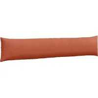 vidaXL Coussins de canapé 2 pcs Rouge orange 200 x 40 cm