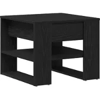 vidaXL Table basse en chêne noir 55,5X55X45 cm en bois Lumarko !
