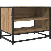 vidaXL Meuble TV en chêne Artisan, 61 x 40 x 46 cm, aggloméré