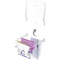 Foxydry Fold - Séchoir à linge mural pliable pour salle de bain, balcon ou terrasse
