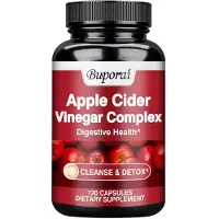 Buporai Apple Cider Vinegar Complex 1000 mg (120 capsules) Complément alimentaire, nettoyage, désintoxication, poids, digestion