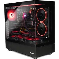 Broonbee Gaming PC Xeon v4 Amazon Thermaltake View Schwarz 64 GB - 1 TB NVMe Nvidia GeForce RTX 5060 Wasserkühlung 240mm mit RGB Lüfter