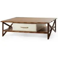 AEA Table basse chic pour salon avec tiroir coulissant nouveauté moderne