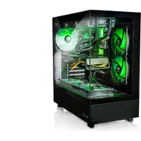 Broonbee Gaming PC AM4 Ryzen Amazon Thermaltake View Schwarz 32 GB - 2 TB NVMe Nvidia GeForce RTX 5070 Wasserkühlung 360mm mit RGB Lüfter