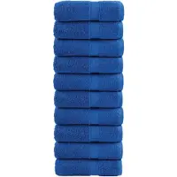 vidaXL Serviettes d'invité de qualité supérieure SOLUND 10 pcs bleu