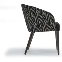 Xl Moebel Gmbh Chaise avec accoudoirs Designer Luxe Salle à manger Siège rembourré Bois Meubles