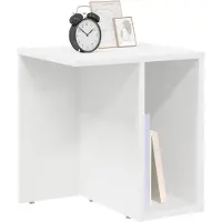vidaXL Table d'appoint 2 pcs Blanc 37 x 32 x 40 cm Bois d'ingénierie