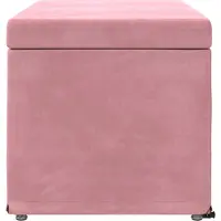 vidaXL Tabouret Rose 81 x 41 x 40 cm Velours et bois d'ingénierie