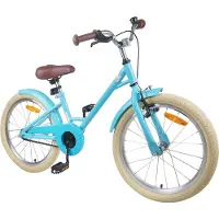 vidaXL Vélo enfant 18 pouces pour enfants de 5 à 7 ans Bleu ciel