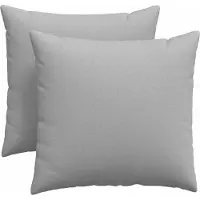 vidaXL Coussins de canapé 2 pcs Gris 45 x 45 cm tissu