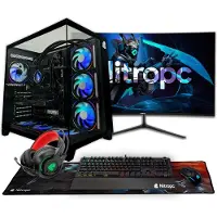 Nitropc PC de bureau gaming Pack Extrême - Intel Core i7-12700K, NVIDIA GeForce RTX 5060 8 GB, 32 GB RAM, 1 TB SSD, Windows 11 Pro