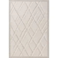 Interiyou Tapis d'intérieur et d'extérieur Florence Cream A1 120 x 170 cm
