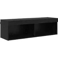 vidaXL Meuble TV mural avec LED, 5 pièces, 40,5 x 30 x 102 cm