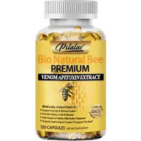Pslalae Natural Bee Venom Extract (120 capsules) Complément alimentaire, santé des os et des articulations, santé musculaire et nerveuse, système immunitaire