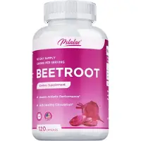 Pslalae Beetroot 1300mg (120 capsules) Complément alimentaire, cur, circulation, pression sanguine, santé du cur, santé de la circulation, santé du corps