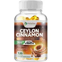 Pslalae Ceylon Cinnamon 1800mg (120 capsules) Complément alimentaire, glycémie, articulations, cerveau, métabolisme, cur, santé