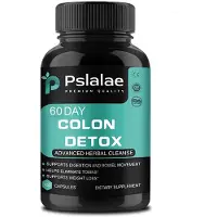 Pslalae Colon Detox (120 capsules) Complément alimentaire, digestion, estomac, détox, nettoyage, désintoxication, santé digestive, poids
