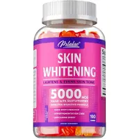 Pslalae Skin Whitening 5000mcg with Glutathione (100 gommes) Complément alimentaire, soin de la peau, éclaircissement de la peau, nettoyage, soin du visage, anti-âge