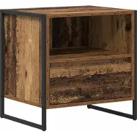 vidaXL Table de chevet Bois Ancien 50 x 39,5 x 50 cm Bois d'ingénierie