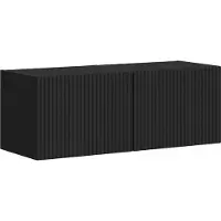 vidaXL Meuble TV mural, lot de 2, noir, 39 x 31 x 29,5 cm, aggloméré