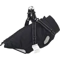 vidaXL Manteau pour chien noir L32 Polaire et polyester