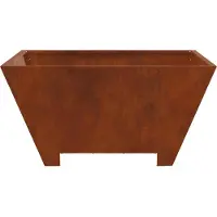 vidaXL Cheminée d'extérieur, aspect rouille, 80 x 80 x 40 cm