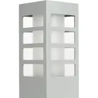 SU-MA Piquet de jardin 75 cm 1xE27 argent IP54 RADO RADO III 1 AL