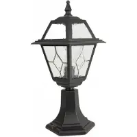 SU-MA Retro 47 cm lampe d'extérieur 1xE27 noir IP43 Witraż K 4011/1/N