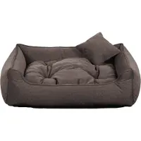 Palkar COMFY lit rectangulaire pour chien, marron - 130 cm x 110 cm