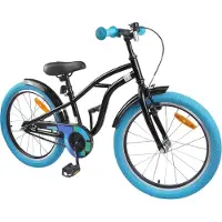 vidaXL Vélo enfant 20 pouces pour 6-11 ans noir