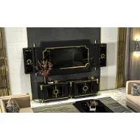 Xl Moebel Gmbh Armoire murale classique de style gothique Meuble TV Panneau rtv sideboard