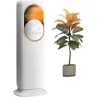 Zimilo 5-en-1 Refroidisseur d'air et radiateur soufflant, ventilateur rafraîchissant avec panneau tactile, purificateur d'air, humidificateur, adapté aux chambres à coucher, salons et bureaux