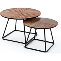 Xl Moebel Gmbh Wohnzimmer Set 2x Couchtische Beistelltische Kaffeetische Runde Tische
