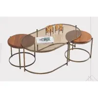 Xl Moebel Gmbh Luxuriöser 3-teiliger Couchtisch Wohnzimmer Glastisch Exklusiver Tisch