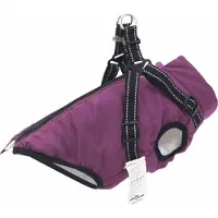 vidaXL Manteau pour chien violet L24 en polaire et polyester
