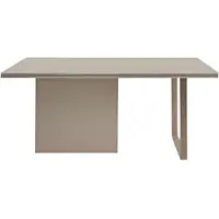Xl Moebel Gmbh Table de salle à manger rectangulaire beige Table de cuisine de luxe Meubles en bois
