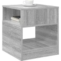 vidaXL Table d'appoint 2 pcs Gris Sonoma 40,5 x 40 x 45 cm