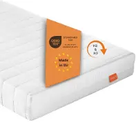 Sleepling matelas ergonomique 7 zones en mousse froide, 100 x 200 cm, H2 & H3, 13 cm, degré de fermeté duo, réversible, PureComfort